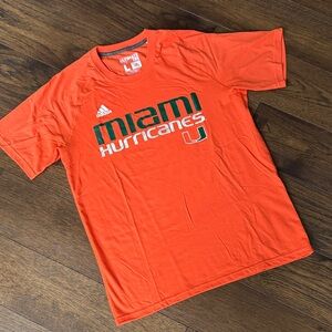 Adidas Orange Miami Graphic Tee